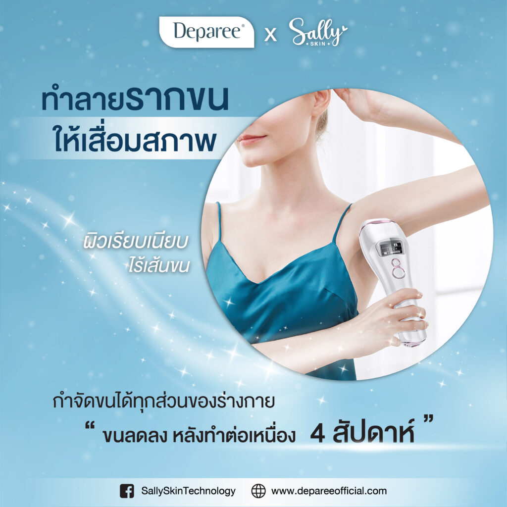 เครื่องเลเซอร์กำจัดขน แบบเย็น Deparee IPL รุ่น ICECOOL Premium 3In1 ...